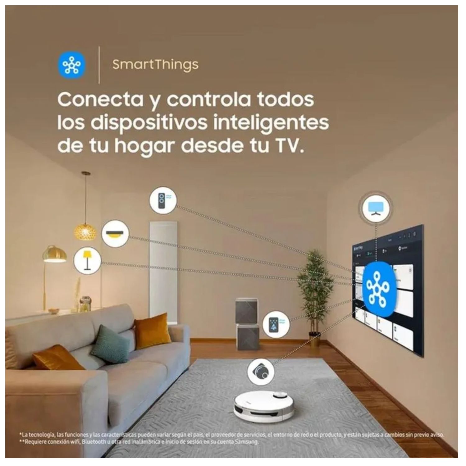 TELEVISOR SAMSUNG 55' SMART TV CRYSTAL UHD 4K UN55U8000H - NUEVO 2026 - 4