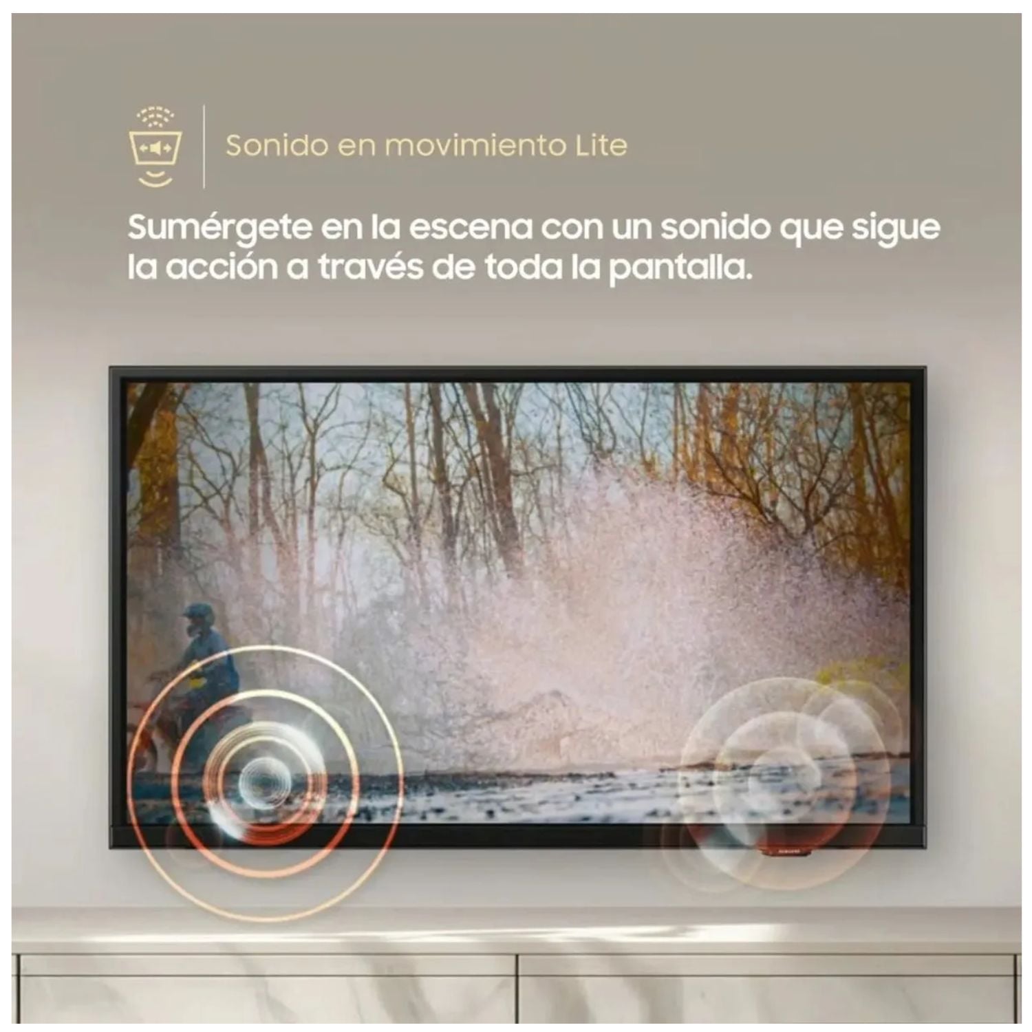 TELEVISOR SAMSUNG 32' HD SMART TV UN32H5000F + RACK GIRATORIO - 3