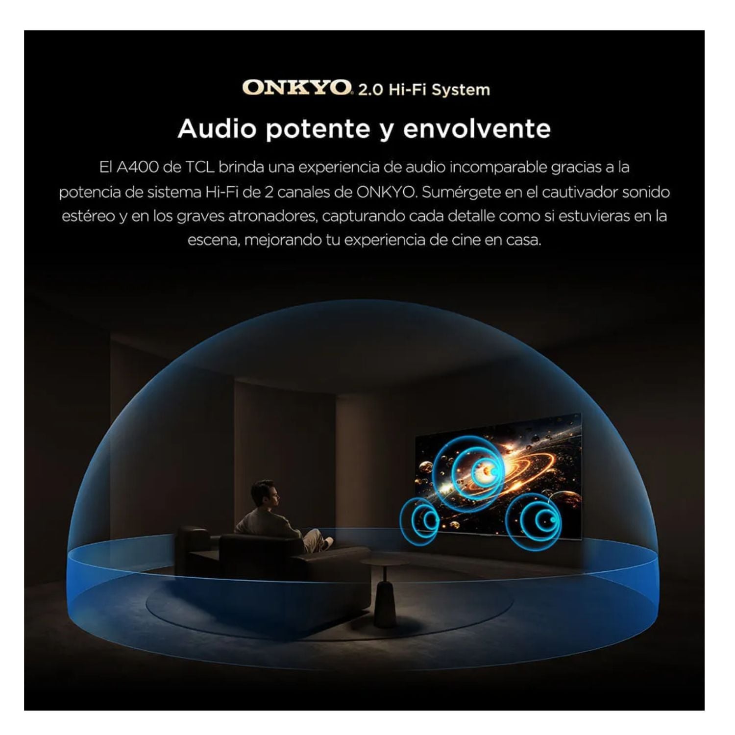 TELEVISOR TCL QLED PREMIUM 85' UHD 4K SMART TV 85A400 144HZ GOOGLE TV + ANTENA DIGITAL - 3