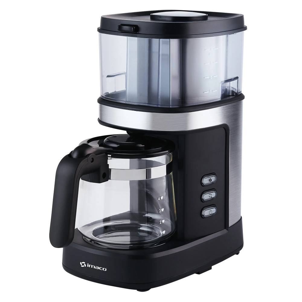 CAFETERA CON GRINDER IMACO 4 TAZAS ICMG4070 – NEGRO - 1