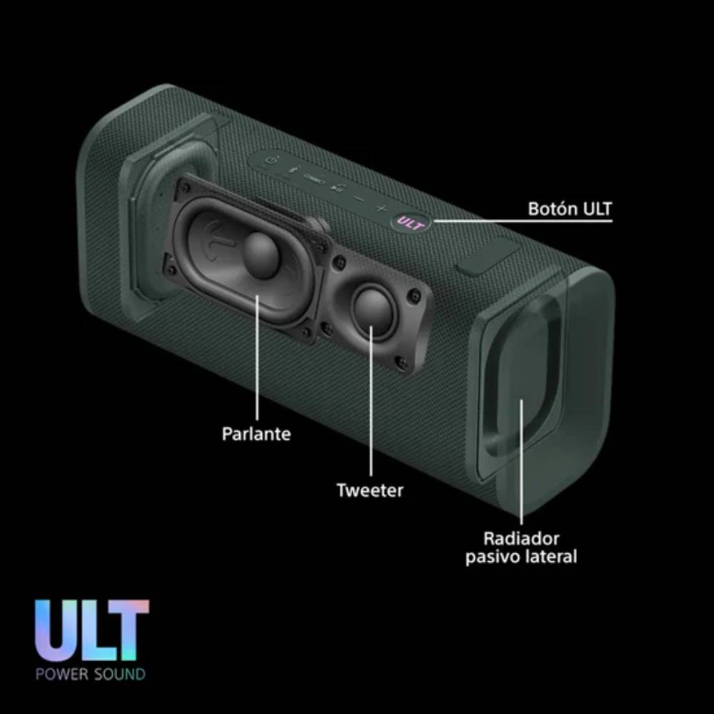 PARLANTE PARA FIESTA SONY SRS-ULT30 24HRS WATERPROOF ULT FIELD 3 VERDE - 3