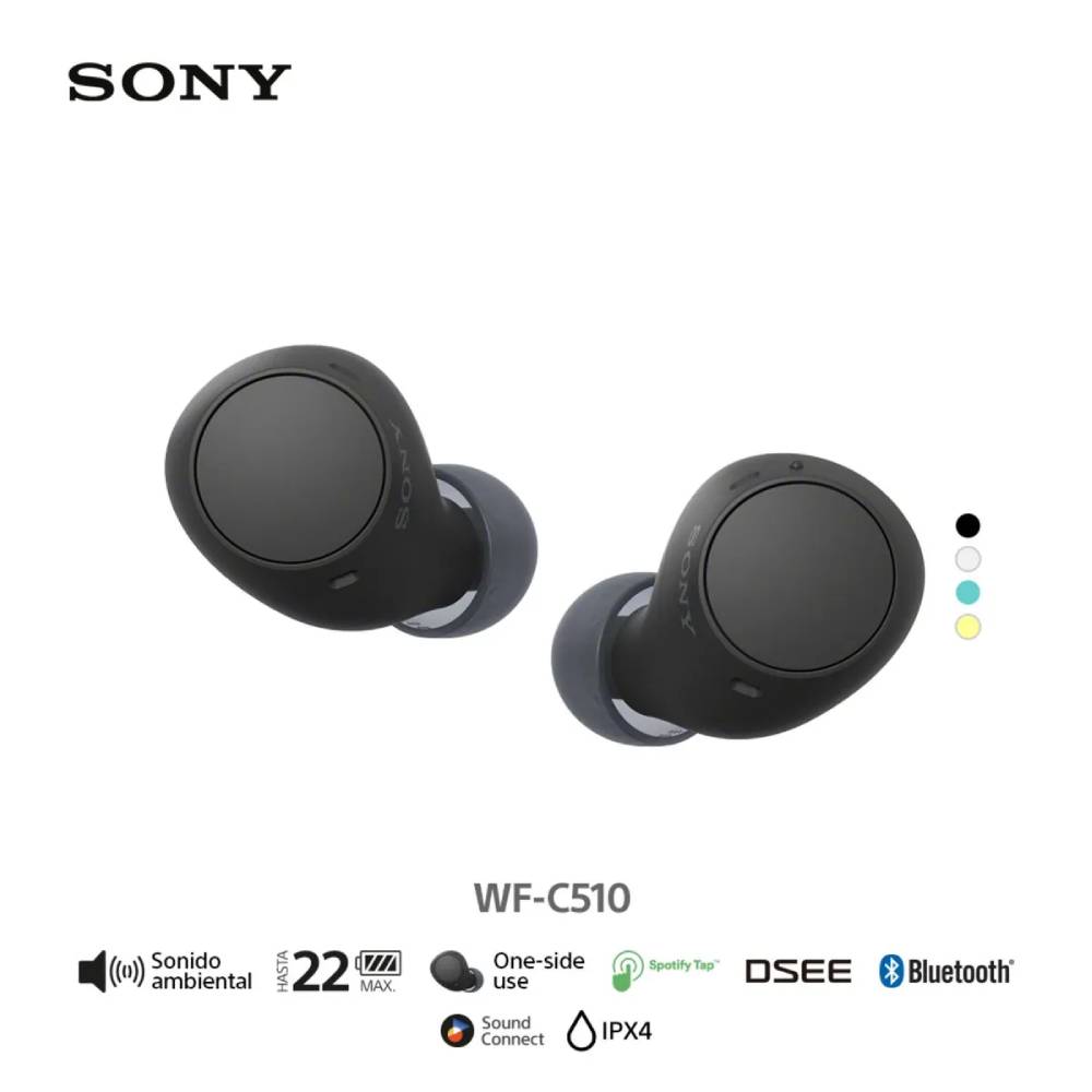 FU AUDÍFONO INALAMBRICO SONY WF-C510 NEGRO TRUE WIRELESS - 5