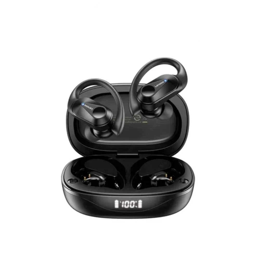 AUDIFONO BLUETOOTH LENOVO LP75 SPORTS WIRELESS 5.3 - NEGRO - 1