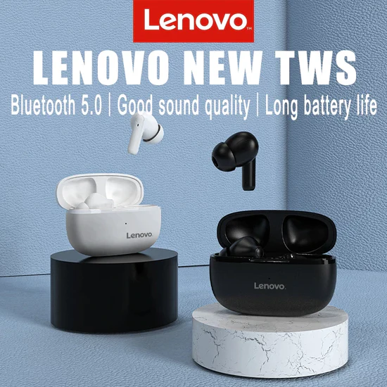 AUDIFONOS INALAMBRICOS LENOVO HT05 TWS NEGRO BLUETOOTH 5.0 - 5