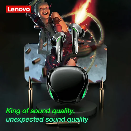 AUDIFONOS BLUETOOTH LENOVO XT92 TWS GAMING - NEGRO - 4