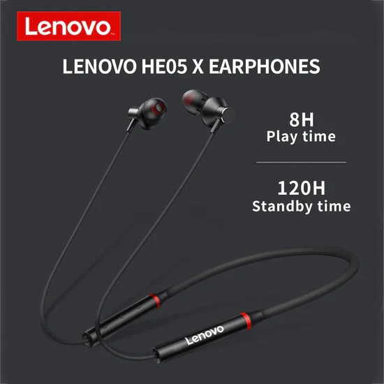 FU AUDIFONOS BLUETOOTH LENOVO HE05X DEPORTIVOS INALAMBRICOS - 3