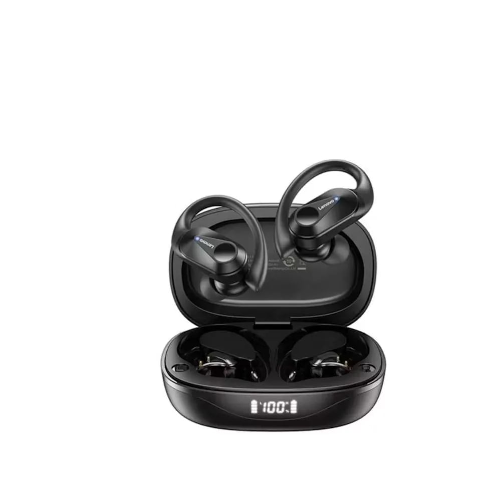 FU AUDIFONO BLUETOOTH LENOVO LP75 SPORTS WIRELESS 5.3 - NEGRO - 2