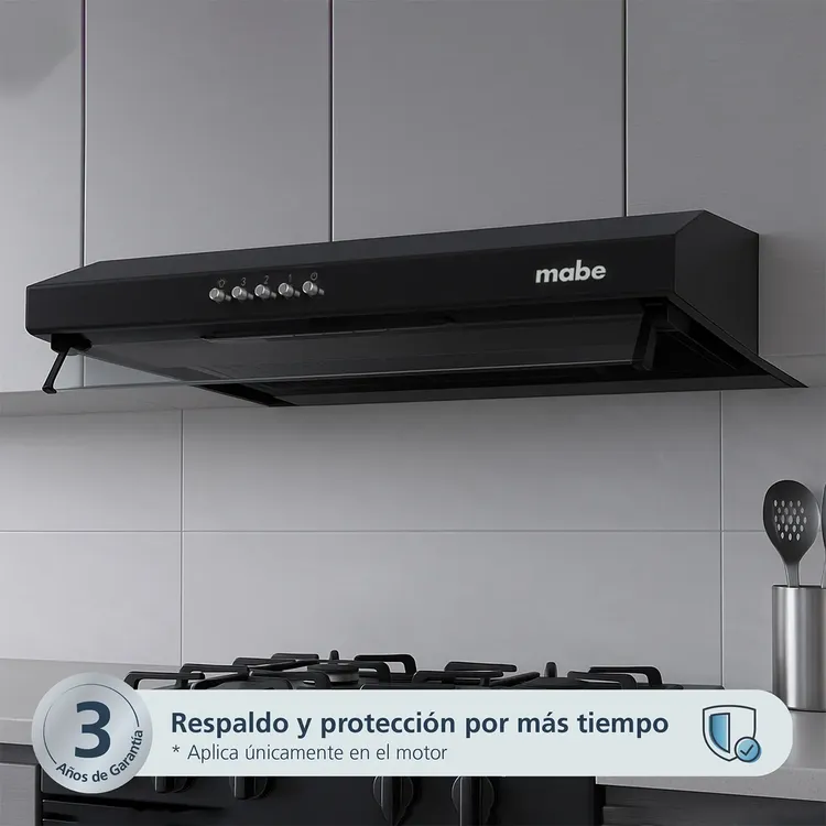 CAMPANA DE UTILITARIA 60 CM NEGRO MABE - CMU6020PB0 - 4