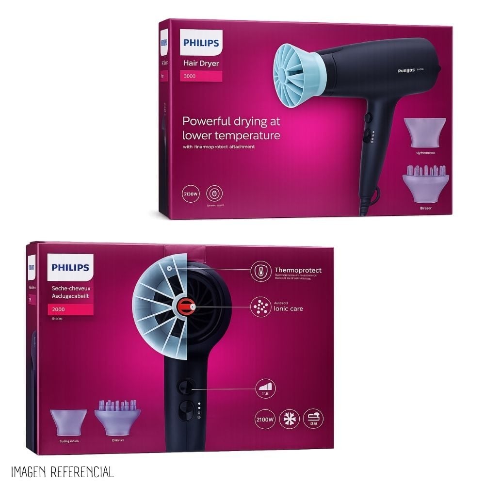 SECADORA DE CABELLO PHILIPS BHD360-20 - 5