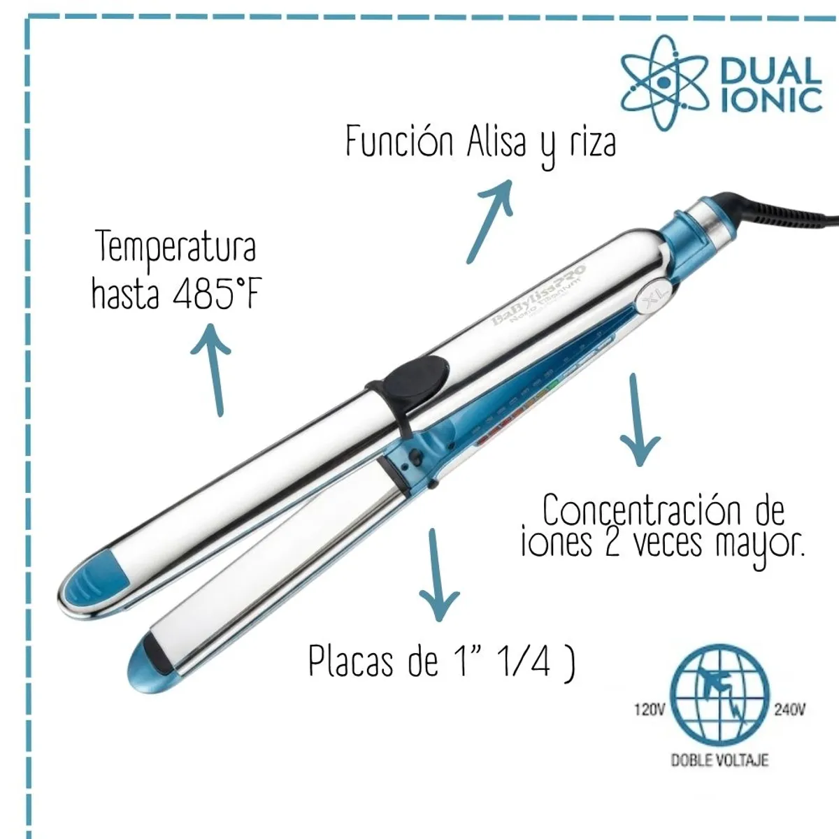 PLANCHA BABYLISSPRO OPTIMA 9000 XL NANOTITANIUM - 3
