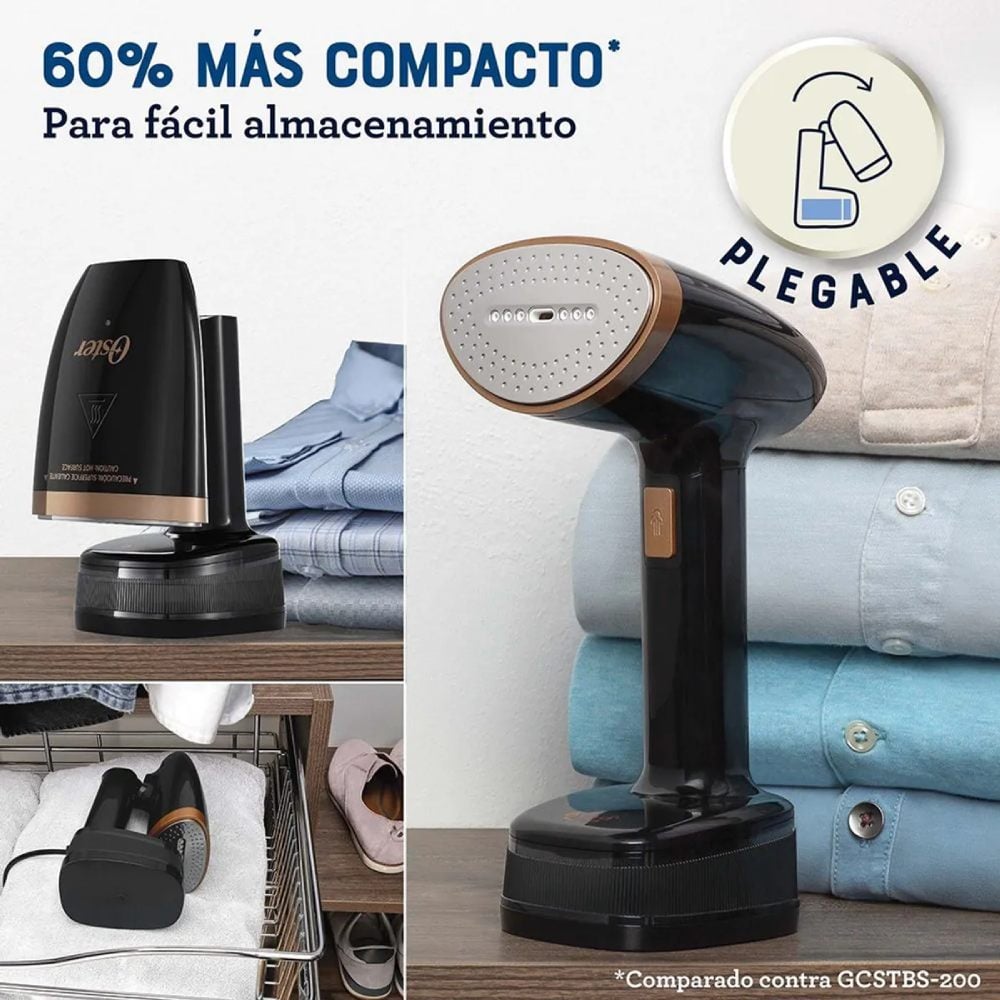VAPORIZADOR OSTER® PLEGABLE DE MANO NEGROCOBRE GCSTFS300 - 2