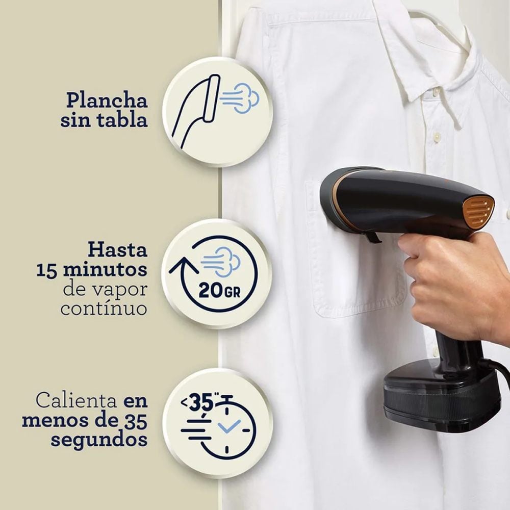 VAPORIZADOR OSTER® PLEGABLE DE MANO NEGROCOBRE GCSTFS300 - 3