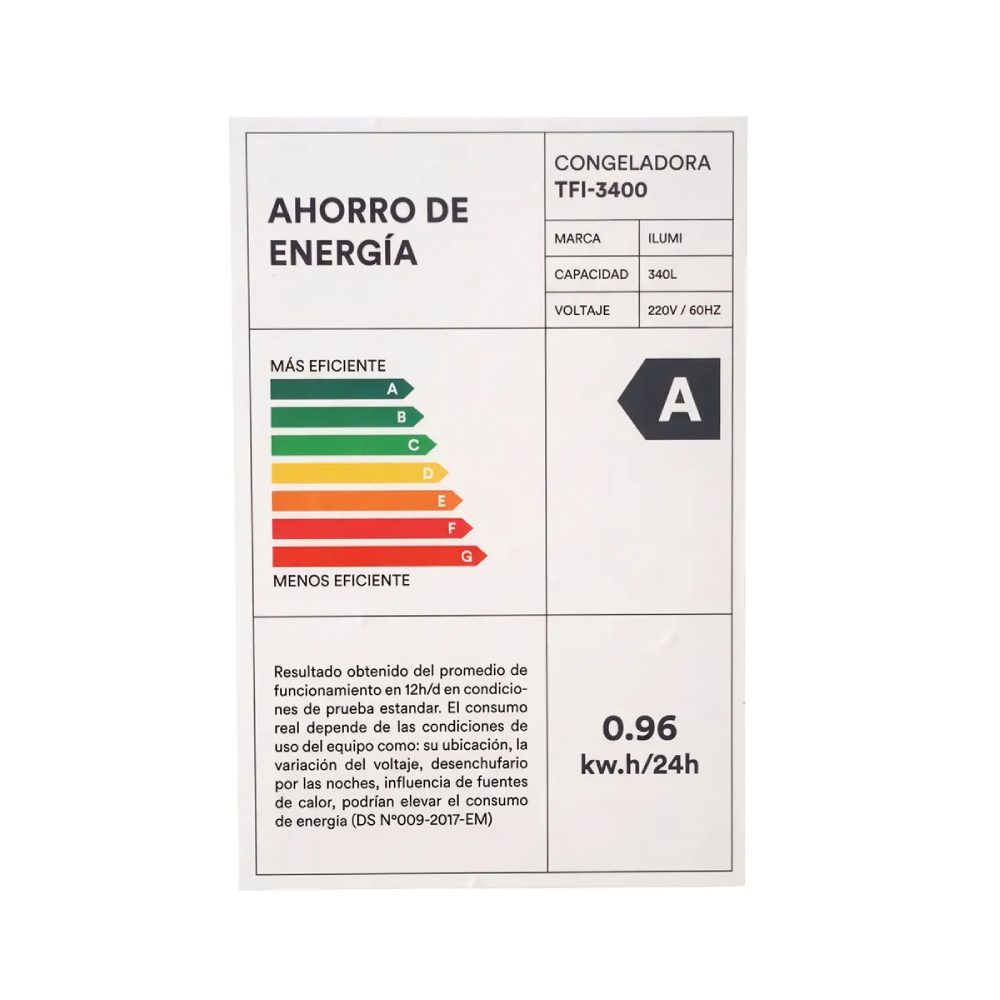 CONGELADOR ILUMI CON TINA DE ACERO INOXIDABLE DE 340 LITROS TFI-3400GR VERDE - 3
