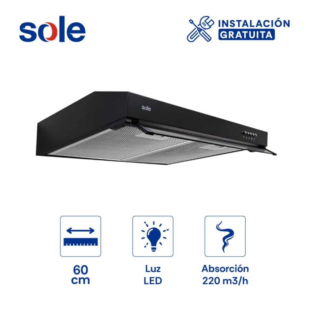 CAMPANA EXTRACTORA NYX SOLE 60CM TURE96CO - 1