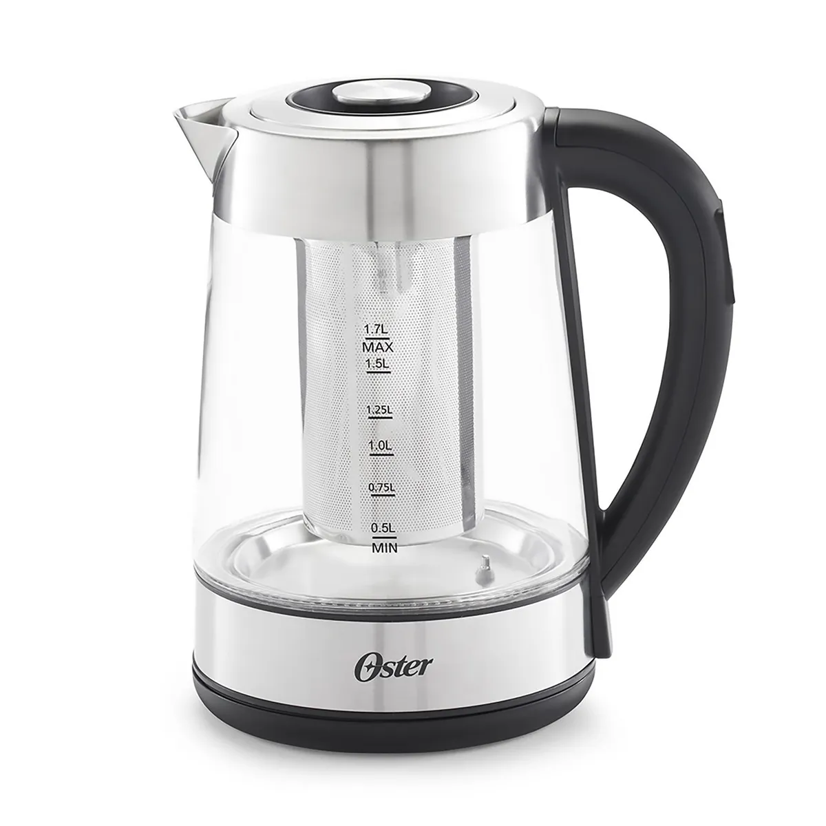 HERVIDOR ELÉCTRICO DE VIDRIO CON INFUSOR OSTER 1.7 LT BVSTKT8990 - 1