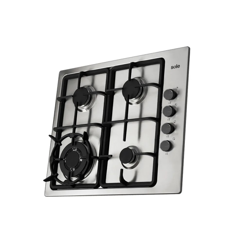 ENCIMERA EMPOTRABLE A GAS 4 HORNILLAS SOLE 3120SOLCO036V2 INOX - 2