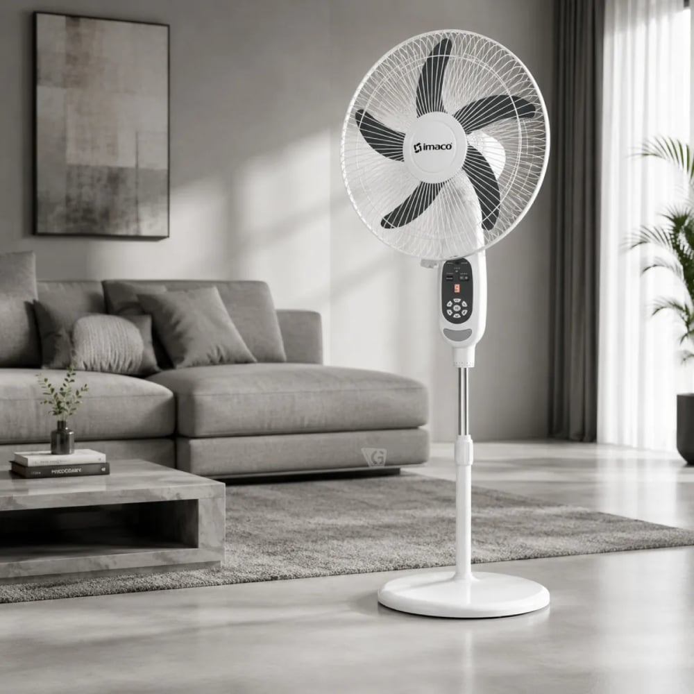 VENTILADOR 16″ SOLAR RECARGABLE DE PEDESTAL – FAN1618SOL - 4