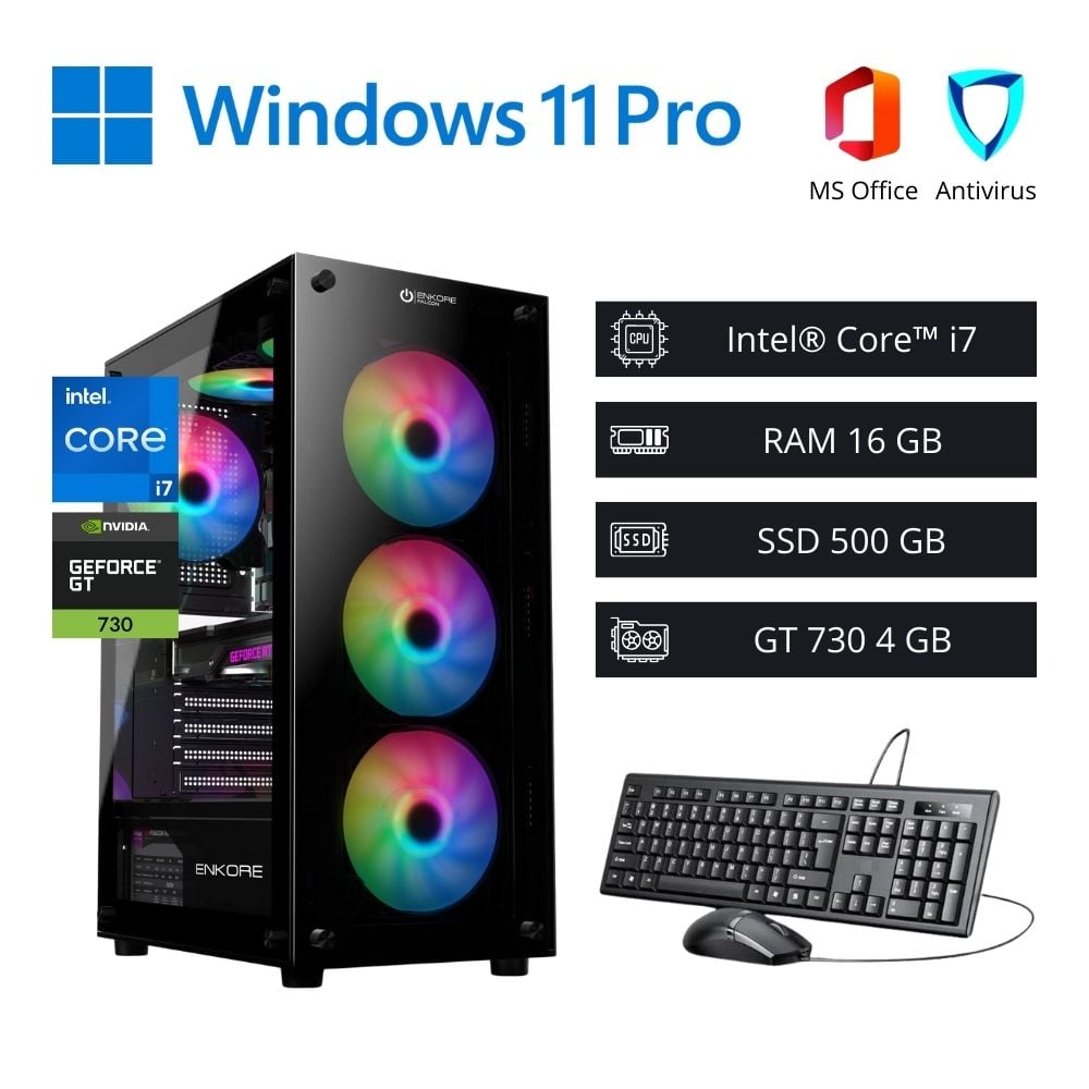 COMPUTADORA PC INTEL CORE I7 3,80 GHZ 16GB RAM 500GB NVIDIA 4GB - 1