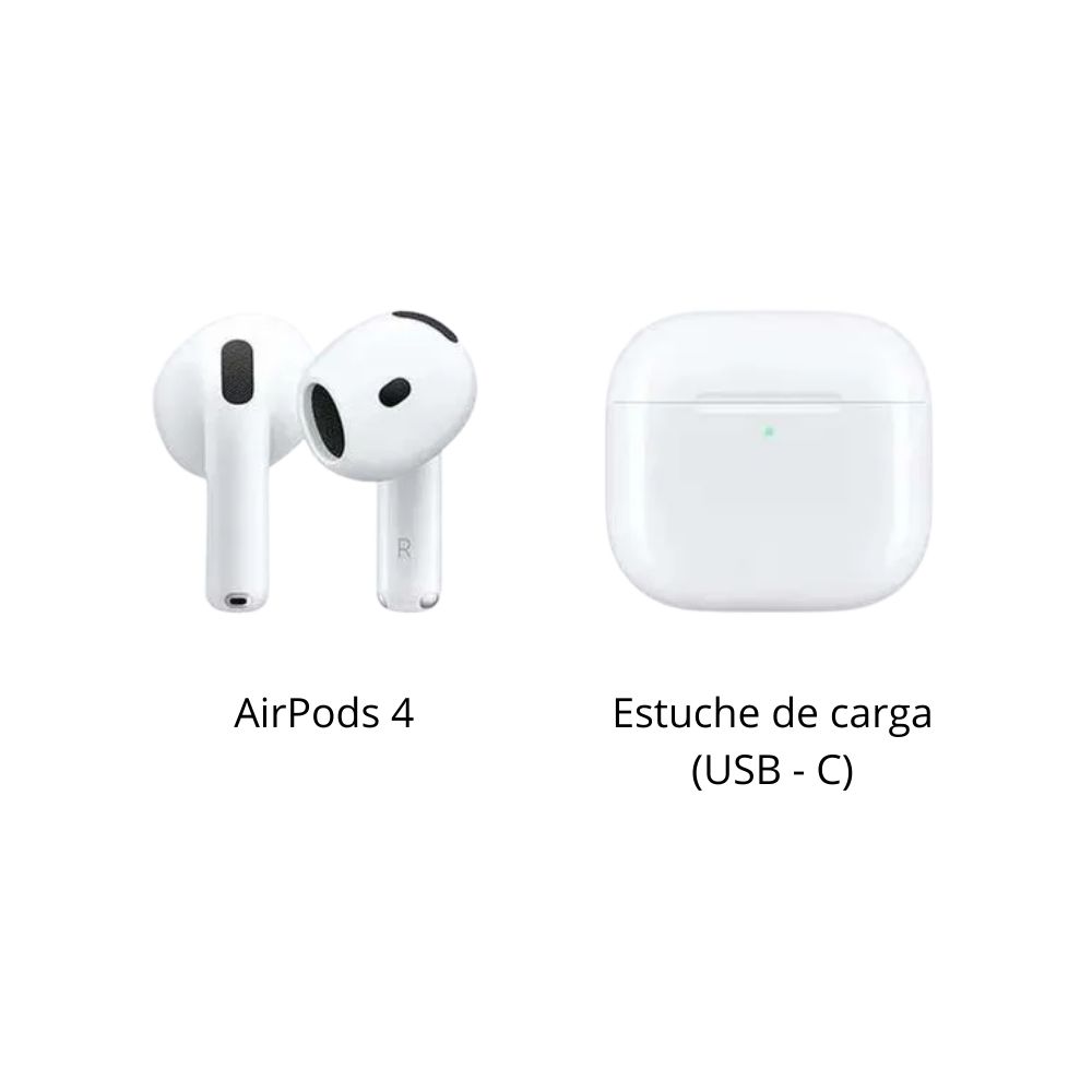 Audífonos Bluetooth tipo AirPods 4ª Gen ANC USB-C - 4