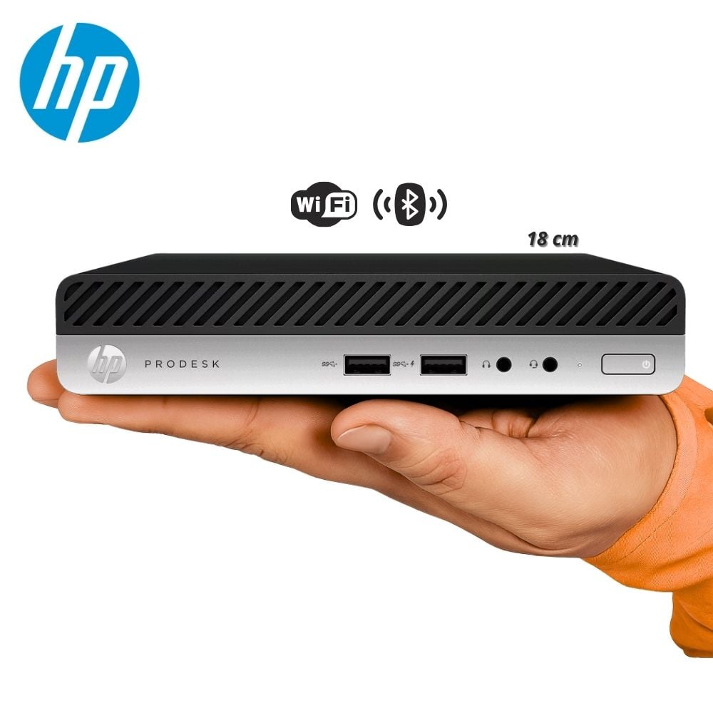 Computadora PC HP Intel Core i5-6500T 8GB RAM 256GB SSD 500GB HDD + Monitor 22” FHD WiFi +BT - 2