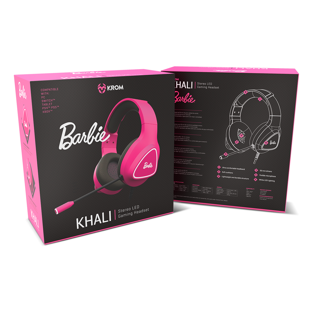 AUDÍFONOS KROM KHALI BARBIE - 6