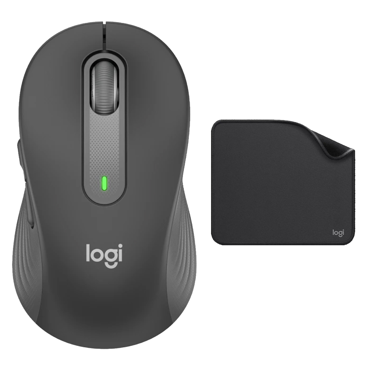 MOUSE LOGITECH M650 SIGNATURE BLACK + PAD ANTISALPICADURAS - 1