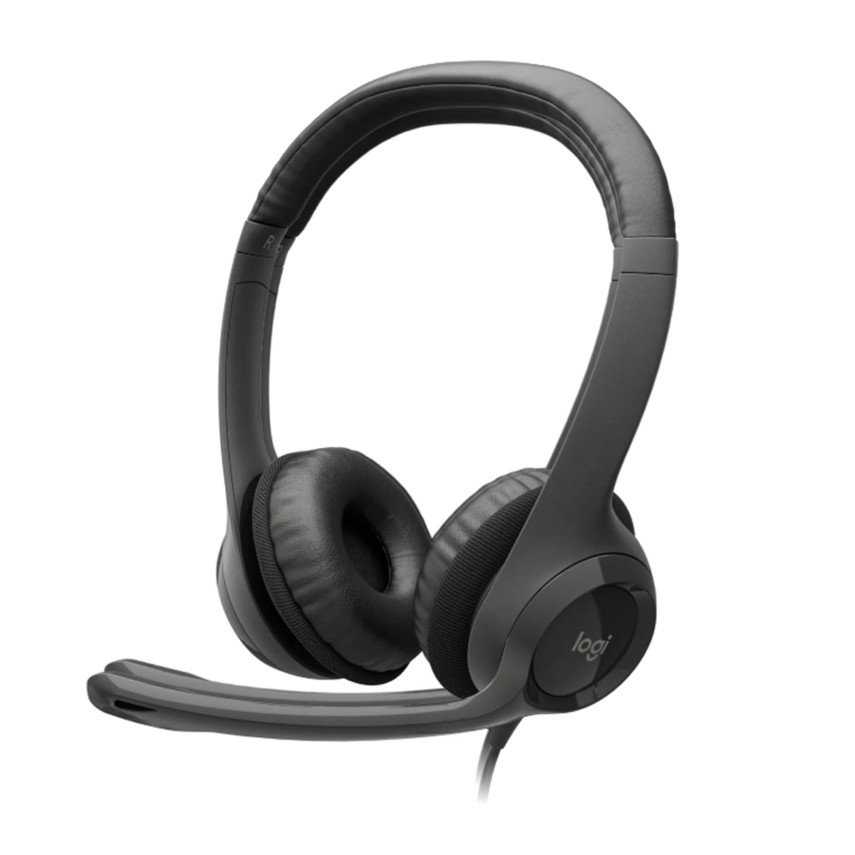 AUDÍFONOS LOGITECH H390 CON MICRÓFONO USB BLACK - 1