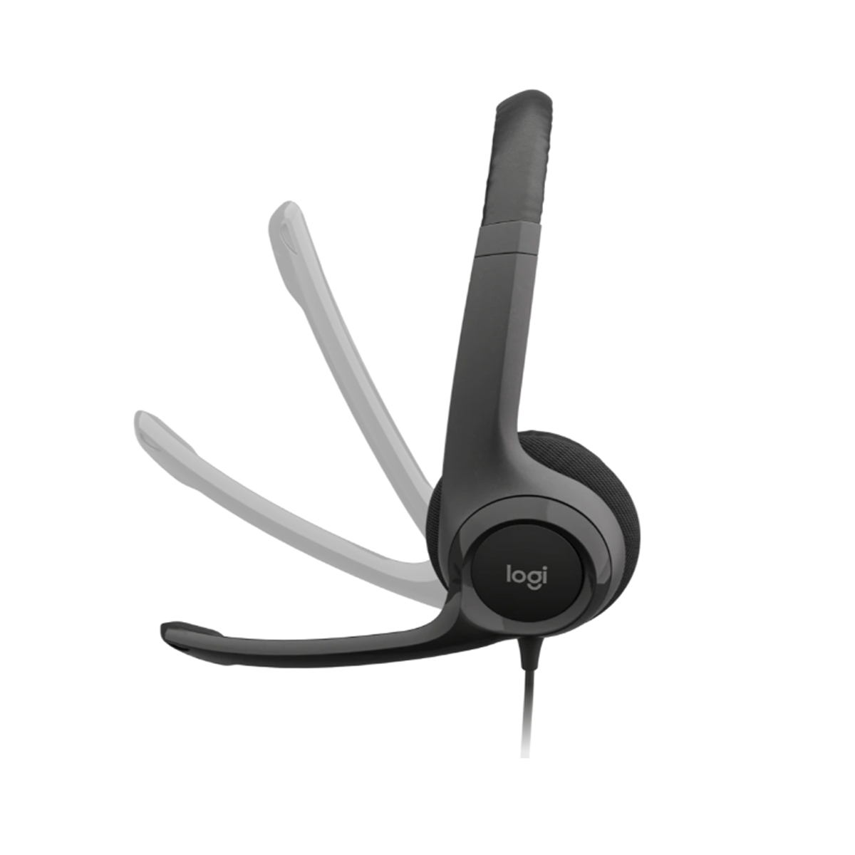 AUDÍFONOS LOGITECH H390 CON MICRÓFONO USB BLACK - 4