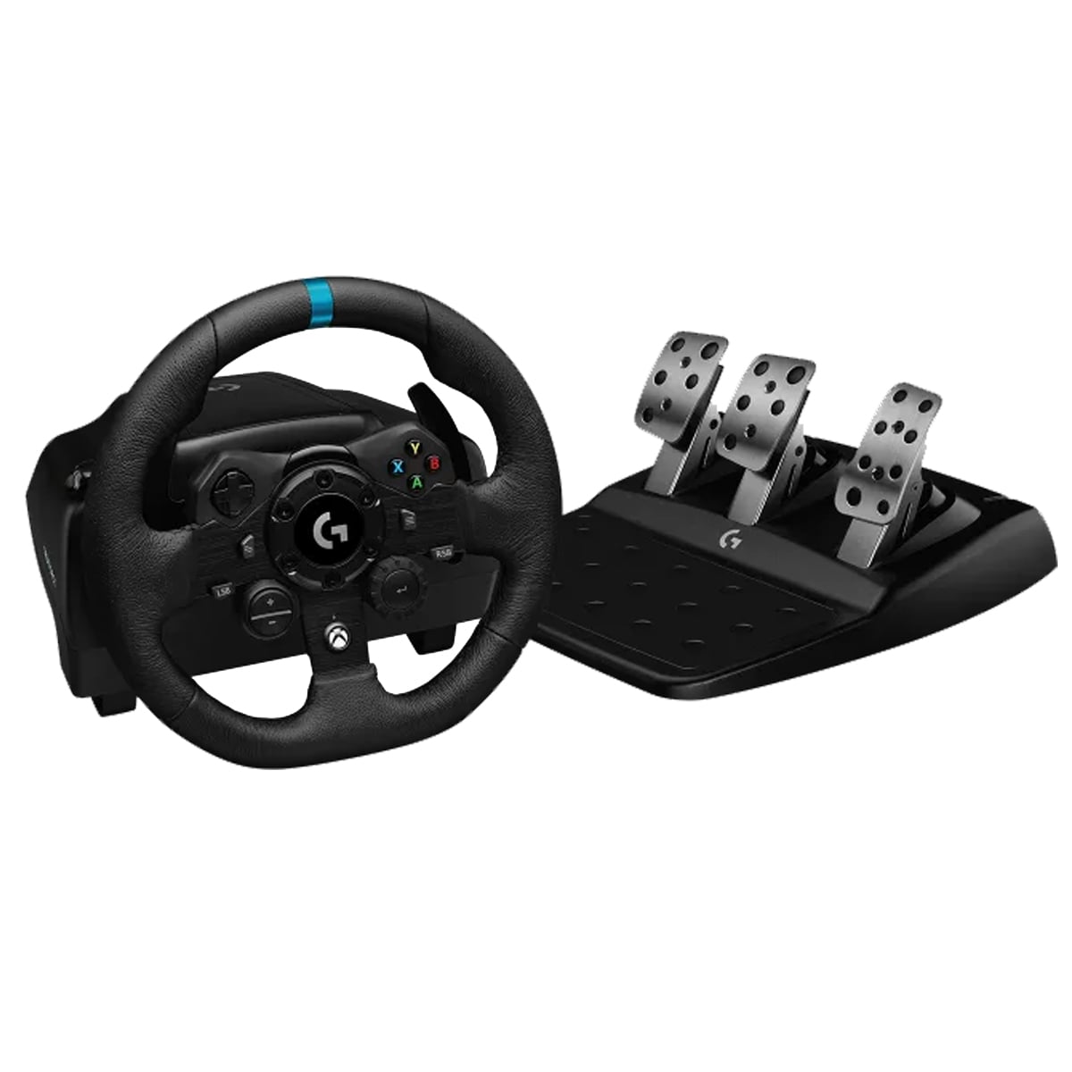 TIMÓN CON PEDAL GAMER LOGITECH G923 RACING WHEEL PC USB BLACK - 1