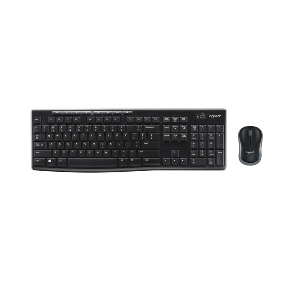 TECLADO + MOUSE LOGITECH MK270 WIRELESS USB BLACK - 1