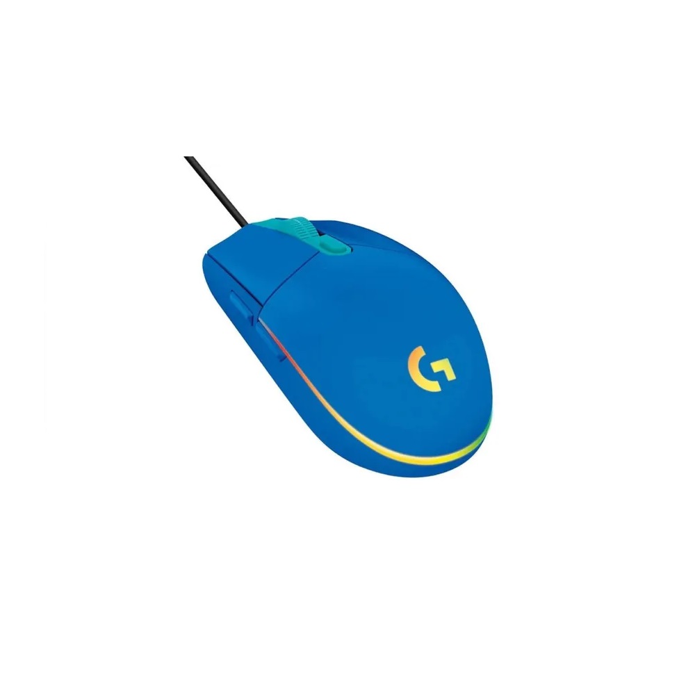 MOUSE LOGITECH G203 LIGHTSYNC OPTICAL 8000 DPI RGB BLUE - 1