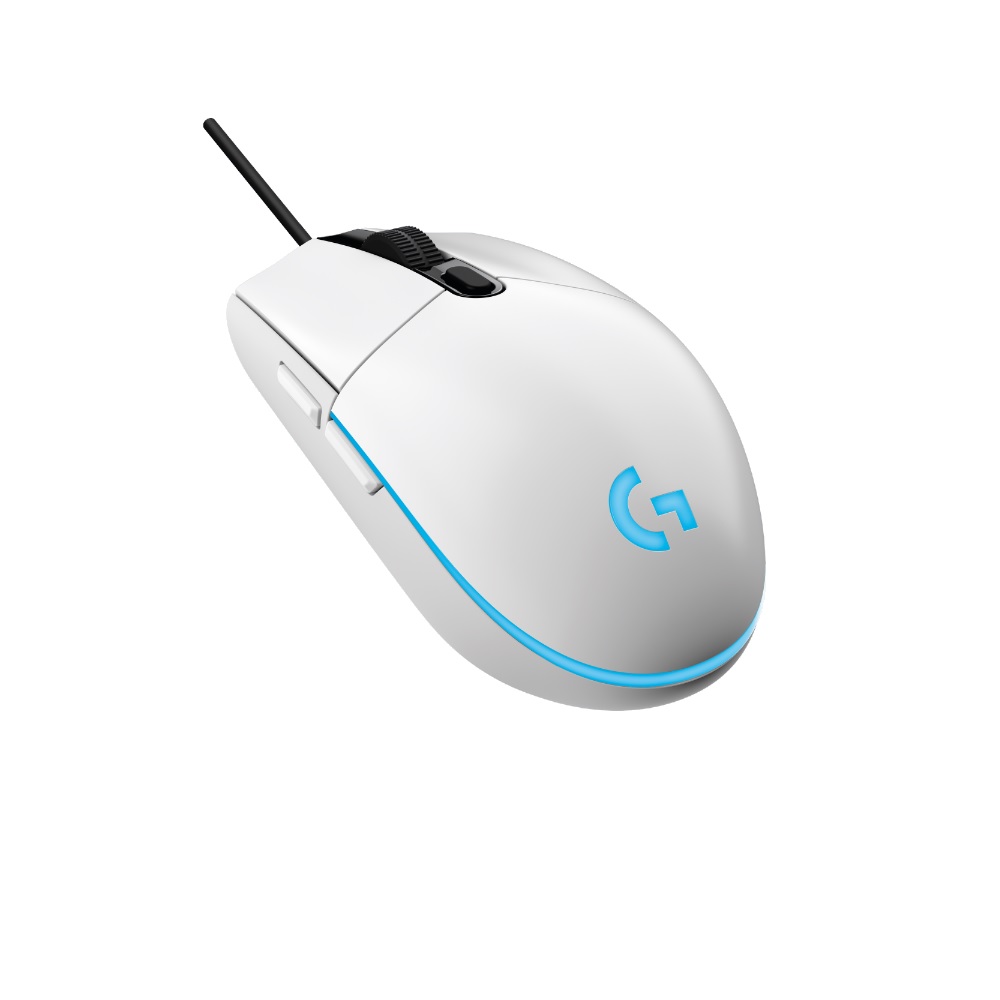 MOUSE LOGITECH G203 LIGHTSYNC OPTICAL 8000 DPI RGB WHITE - 1