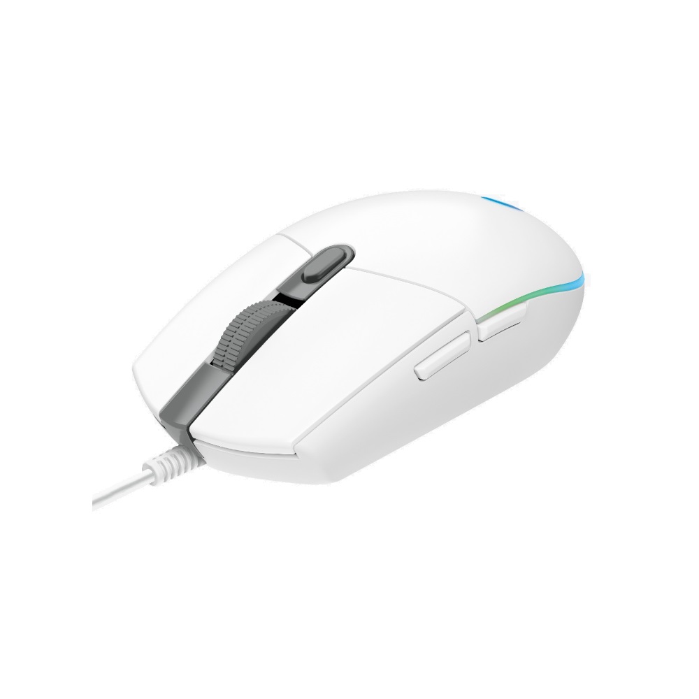 MOUSE LOGITECH G203 LIGHTSYNC OPTICAL 8000 DPI RGB WHITE - 3