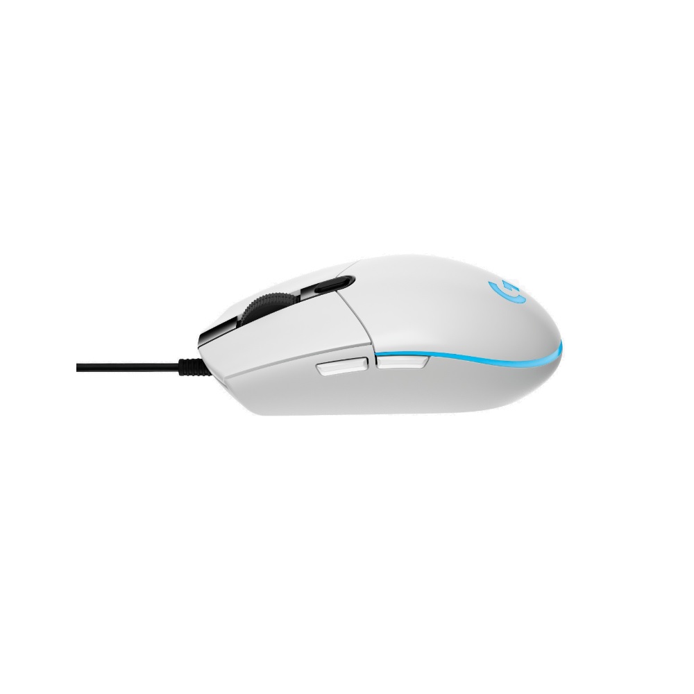 MOUSE LOGITECH G203 LIGHTSYNC OPTICAL 8000 DPI RGB WHITE - 5