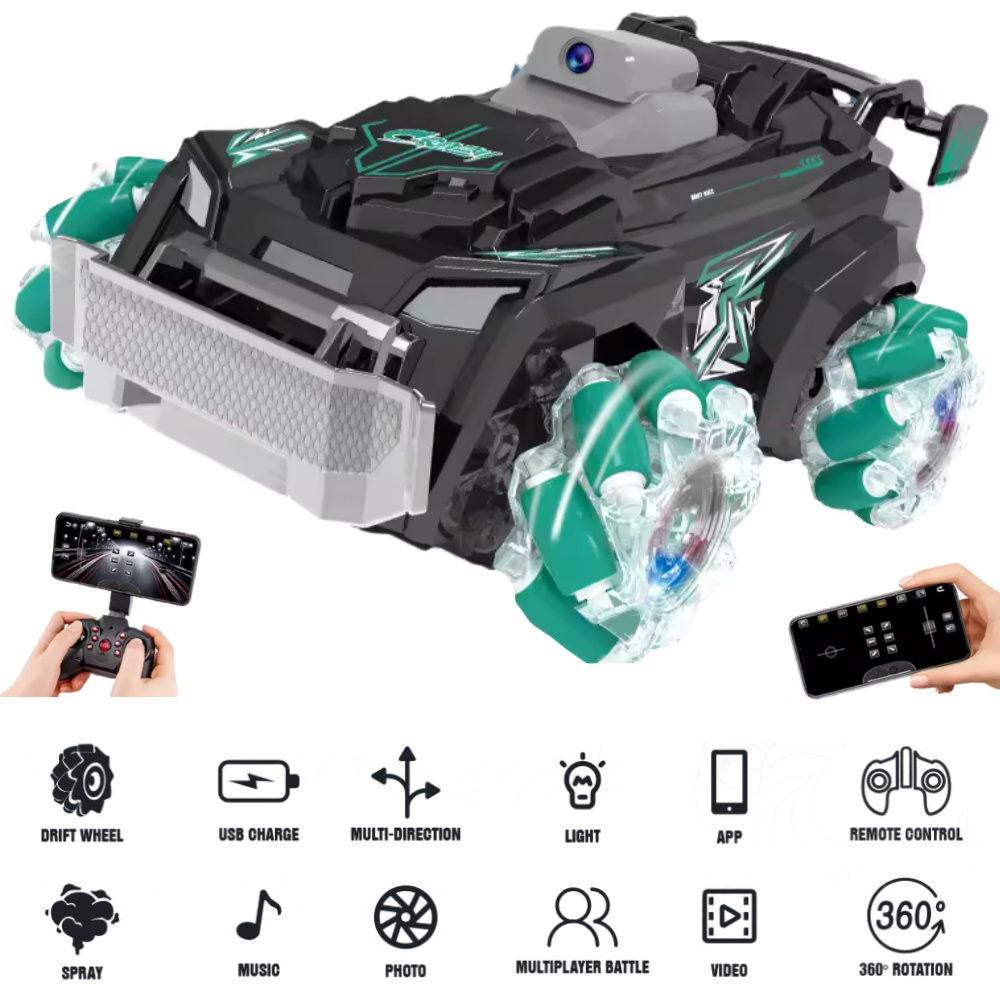 AUTO DRIFT PRO A CONTROL REMOTO TURQUESA - 1