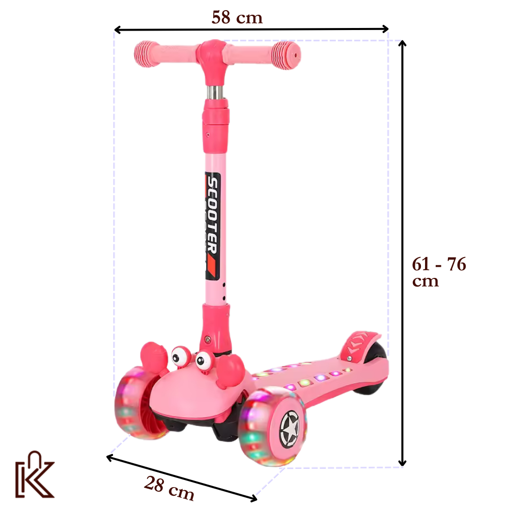 SCOOTER PARA NIÑOS CON LUZ LED - 1