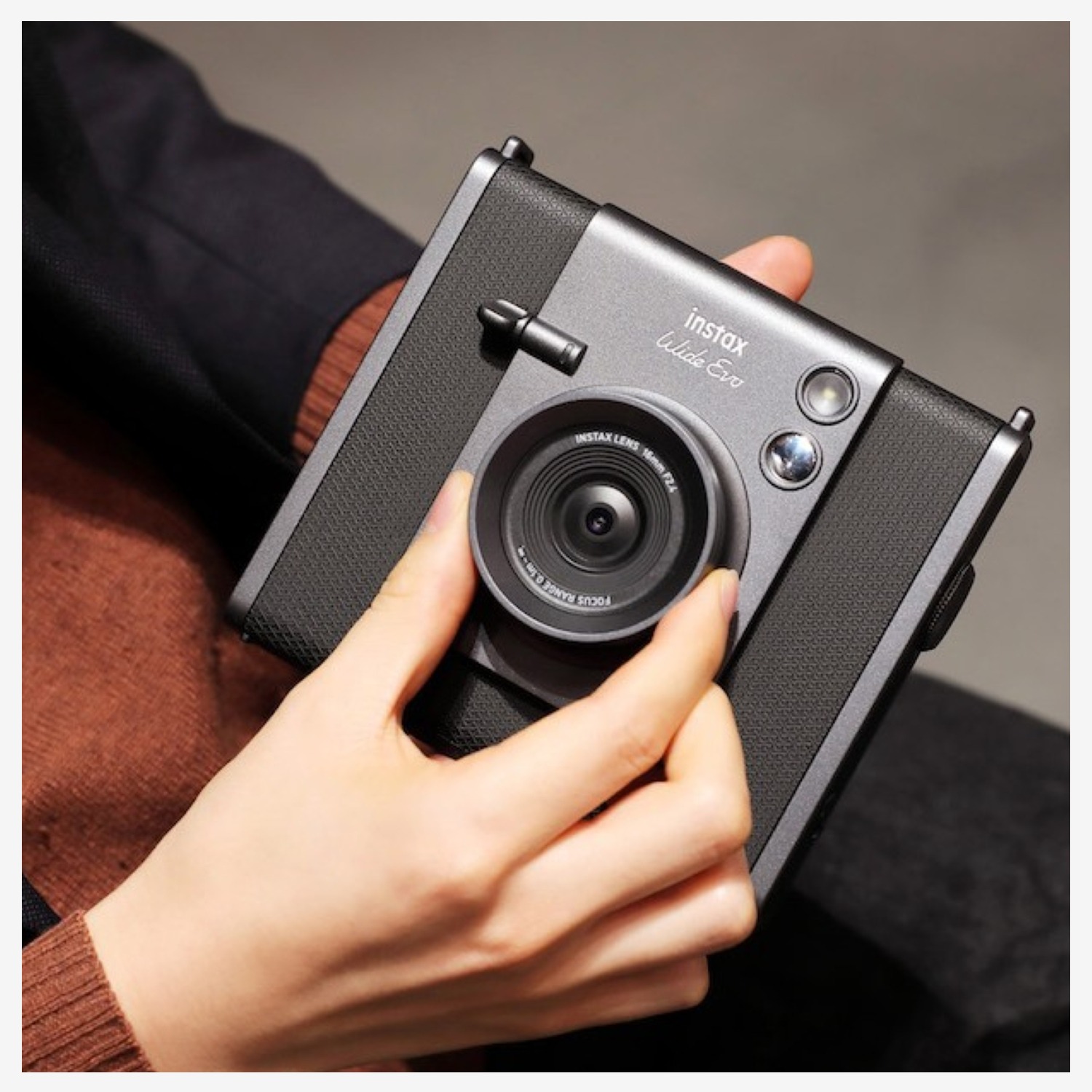 CÁMARA INSTAX FUJIFILM WIDE EVO HYBRID BLACK - 6