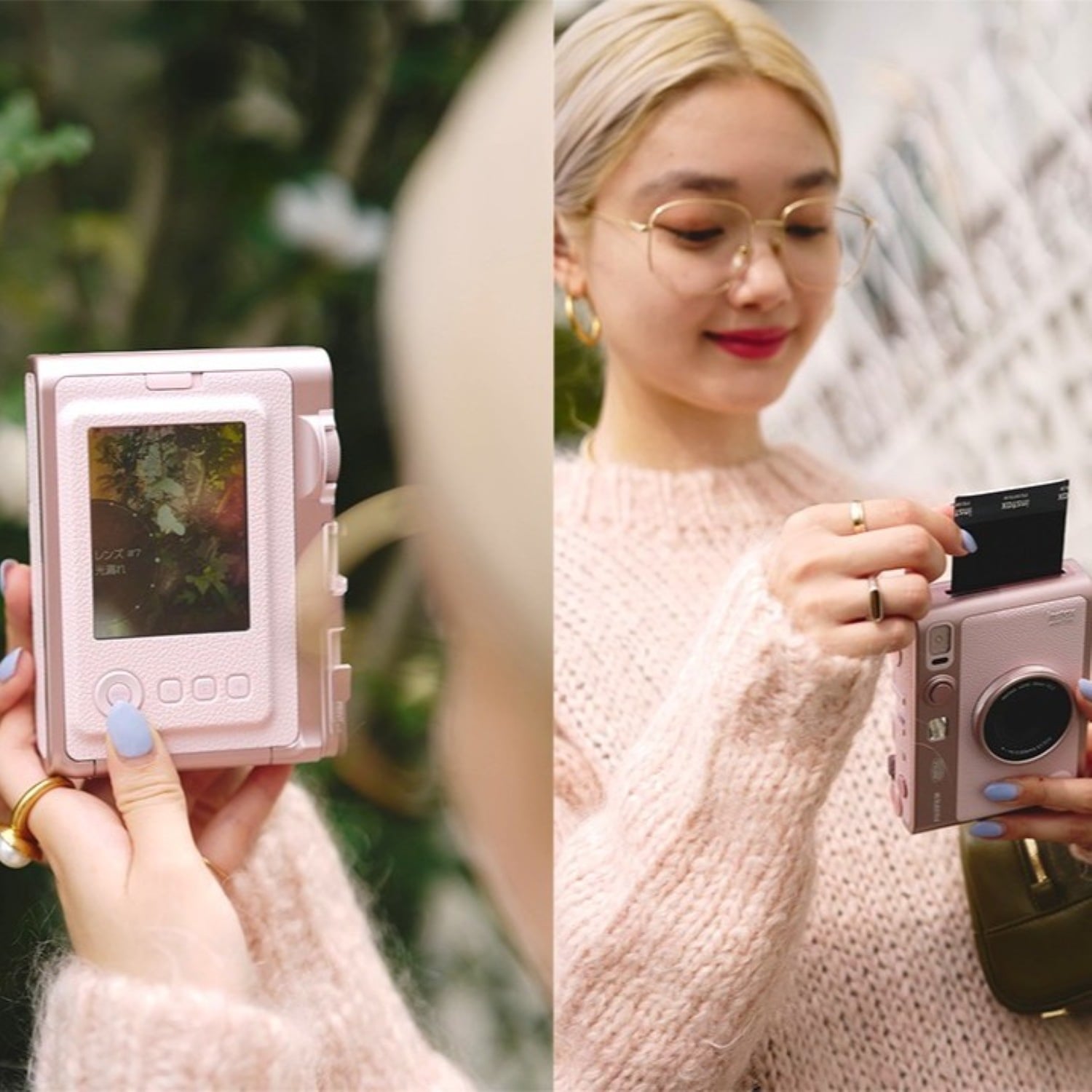 CÁMARA INSTAX FUJIFILM MINI EVO HYBRID GENTLE ROSE - 7