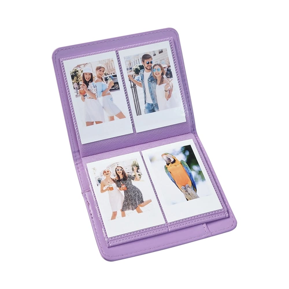 CÁMARA INSTAX FUJIFILM MINI 12 LILA MORADO + PACK PELÍCULA X20 + ESTUCHE + MINI ÁLBUM DE FOTOS - 3