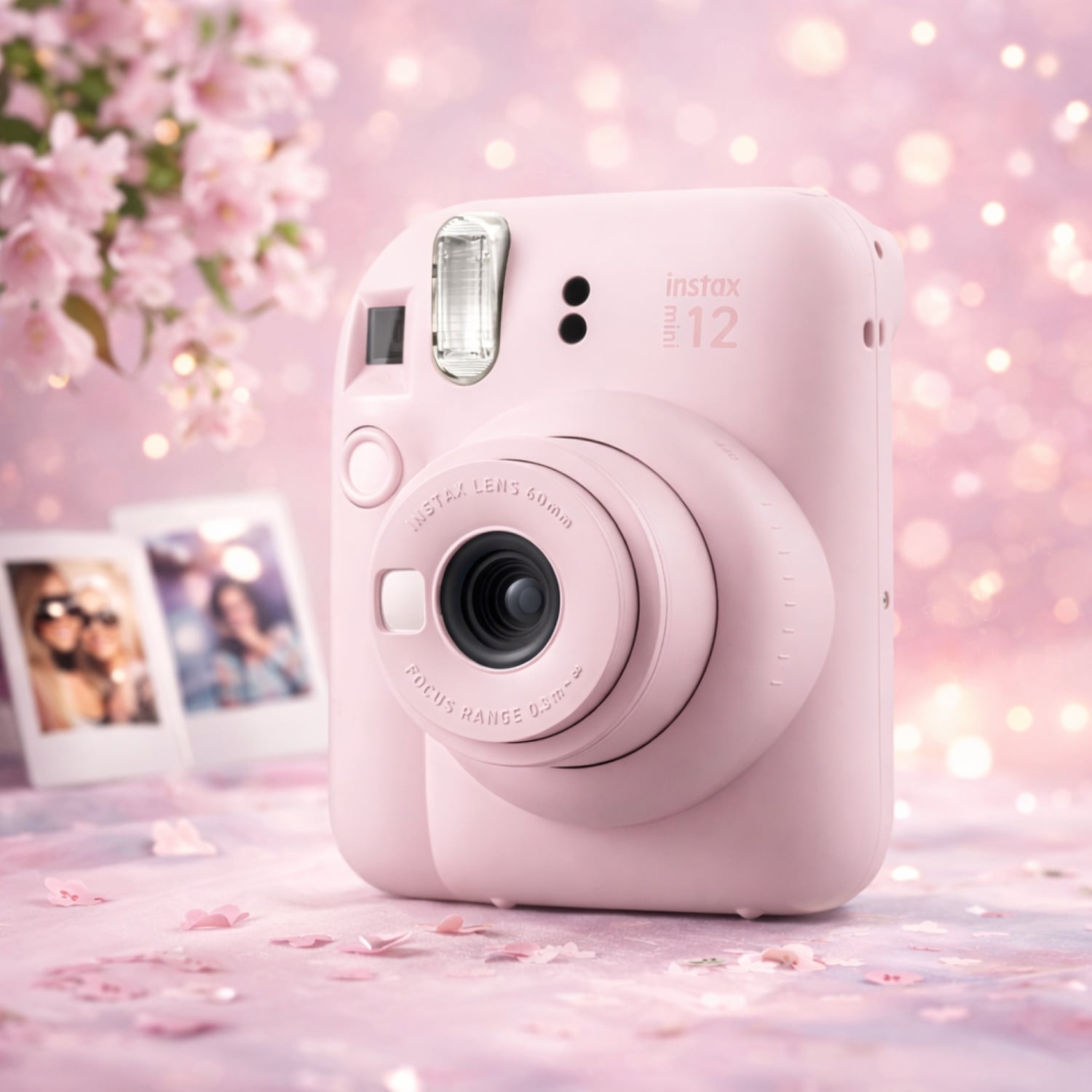 CÁMARA INSTAX FUJIFILM MINI 12 ROSA FLOR + PACK PELÍCULA X20 + ESTUCHE + MINI ÁLBUM DE FOTOS - 6
