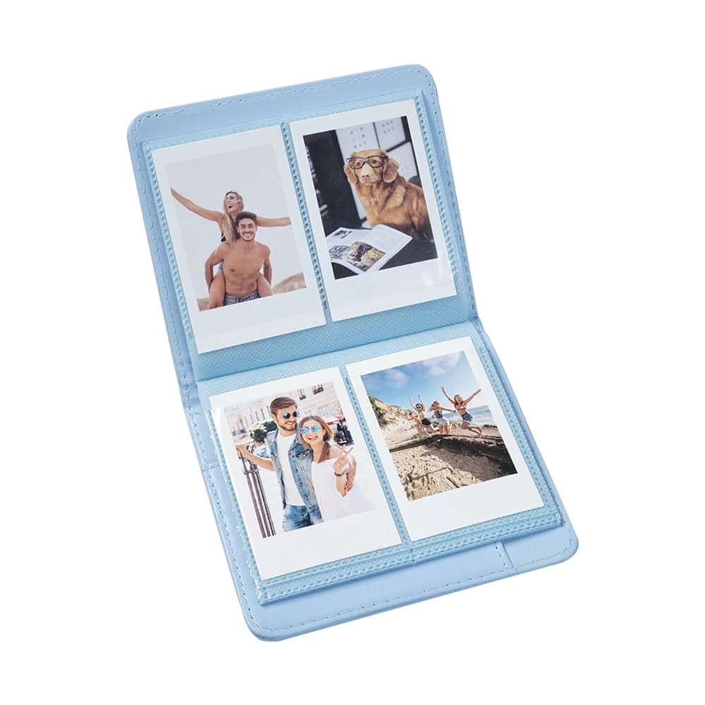 CÁMARA INSTAX FUJIFILM MINI 12 AZUL PASTEL + PACK PELÍCULA X20 + ESTUCHE + MINI ÁLBUM DE FOTOS - 3