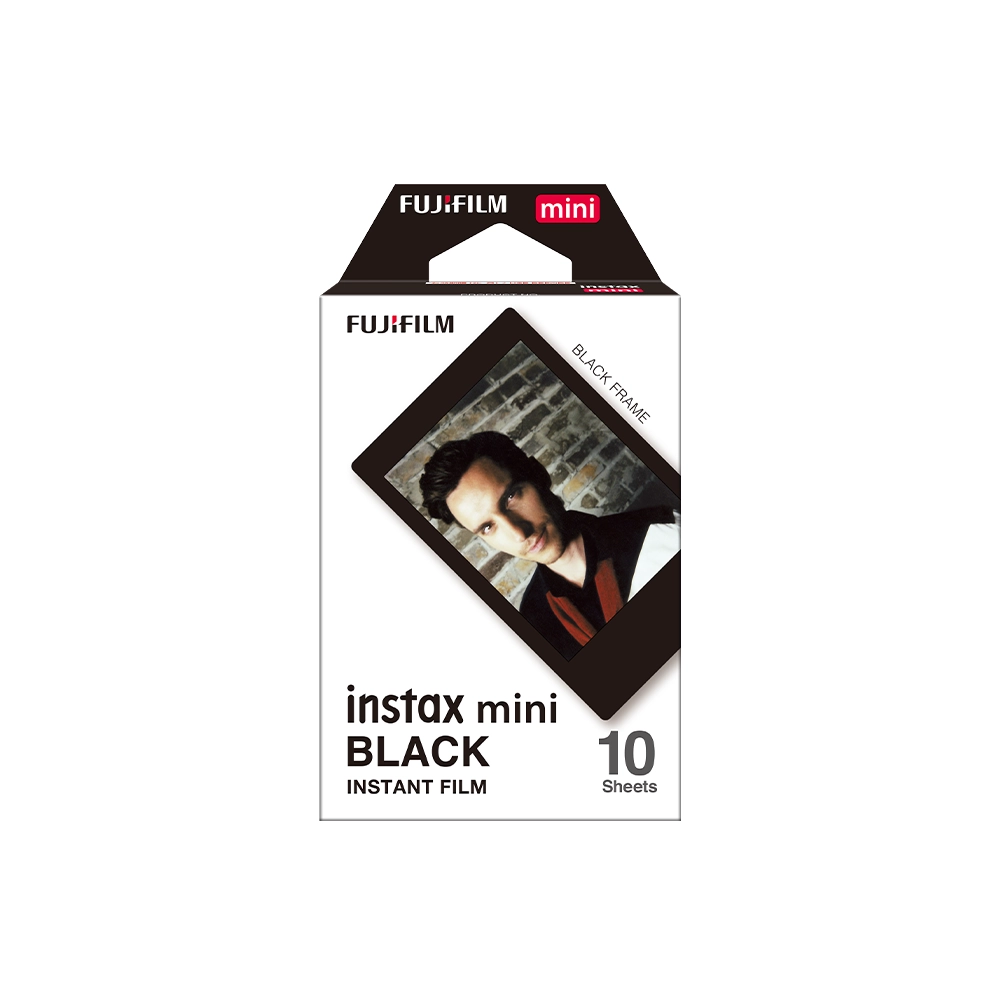 PELÍCULA INSTAX FUJIFILM MINI BLACK X 10 HOJAS / FOTOS - 1