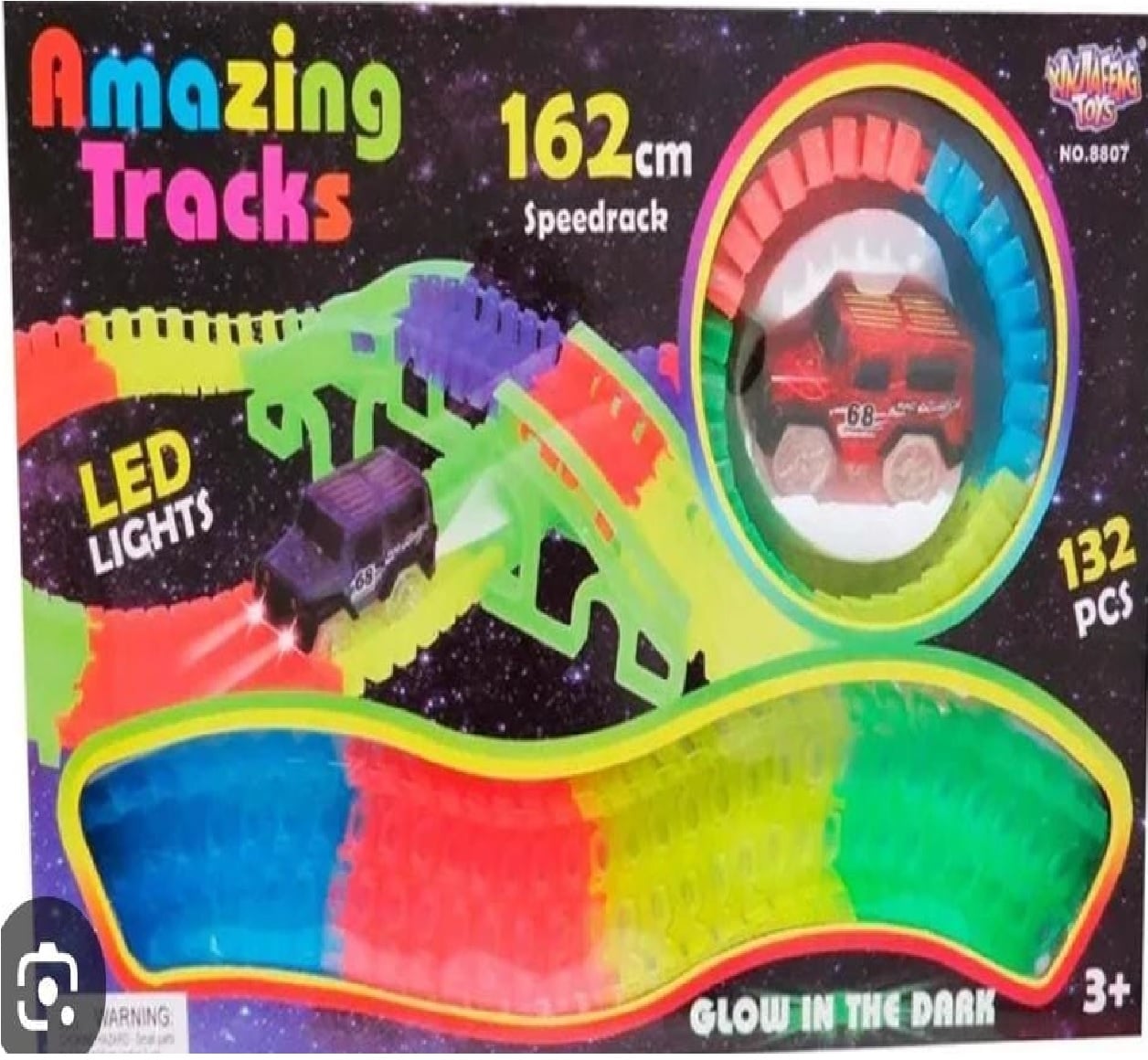 AMAZING TRACKS  PISTA FLEXIBLE CON CARRITO - 1