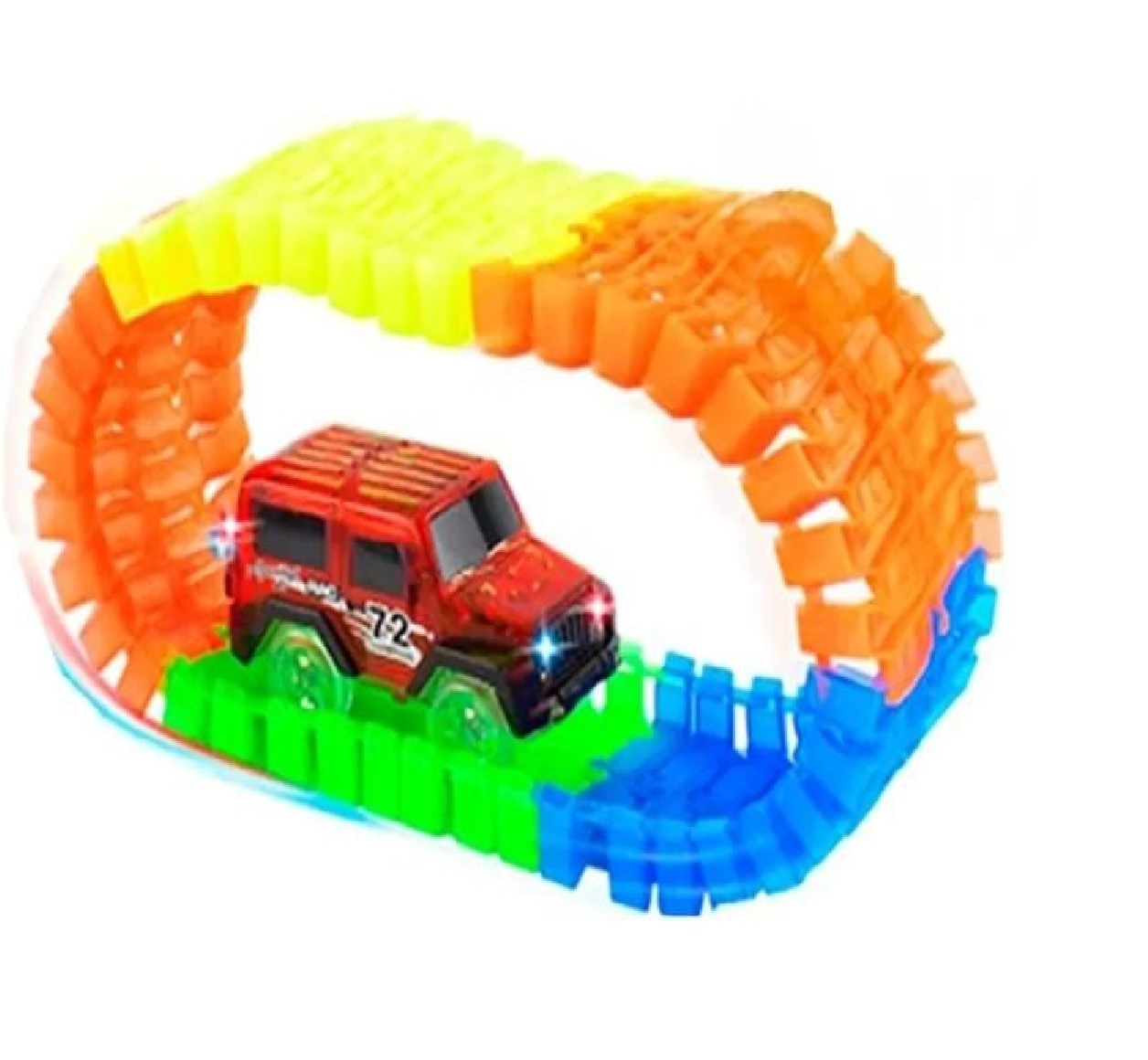AMAZING TRACKS  PISTA FLEXIBLE CON CARRITO - 2