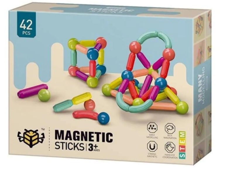 JUEGO MAGNÉTICO DE CONSTRUCCIÓN PARA NIÑOS - 1