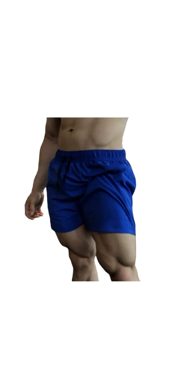SHORTS PLAYERO DE TELA MOJADA SUELTO - 1