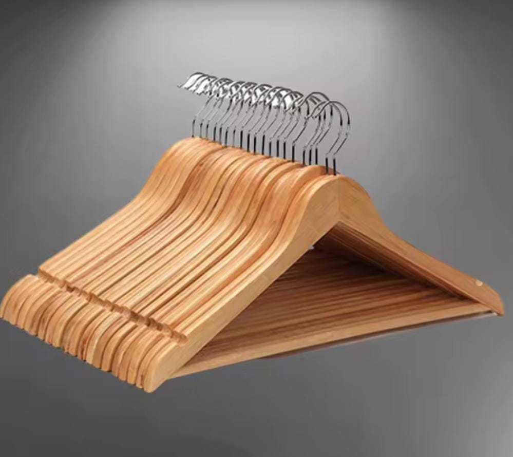 COLGADORES PERCHAS PARA ROPA DE MADERA PACK DE 24 UNIDADES - 3