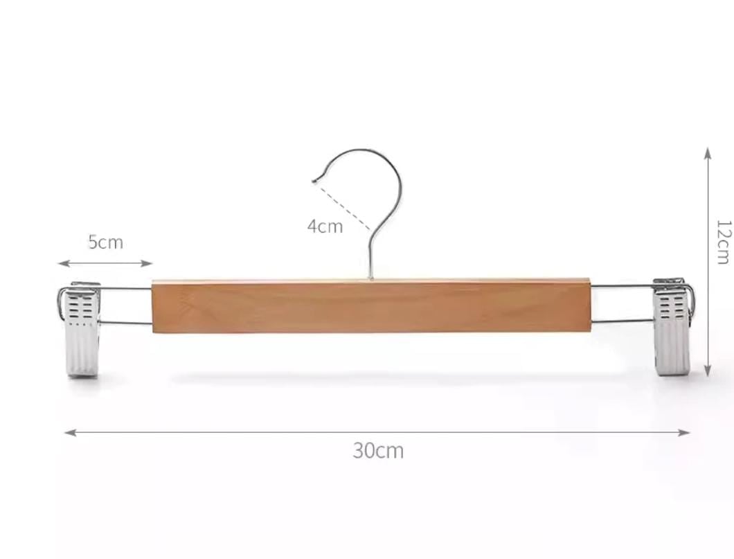 PERCHAS COLGADORES PARA FALDAS DE MADERA PACK DE 24 UNIDADES - 2