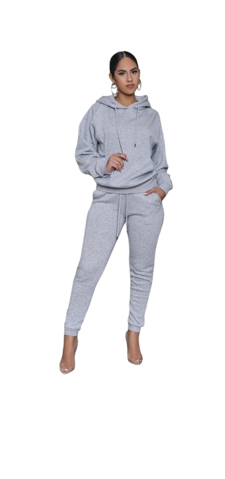 CONJUNTO BUZO MAS POLERA DE FRANELA PARA DAMA - 1