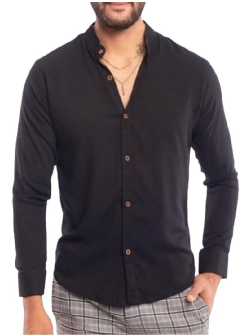 CAMISA LINO MANGA LARGA PARA HOMBRE - 1